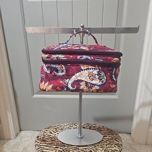 Vera Bradley Paisley Cosmetic Bag - Burgundy and Multicolor